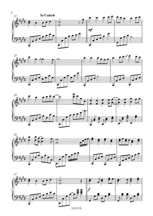 追梦人钢琴谱-blueman-虫虫乐谱