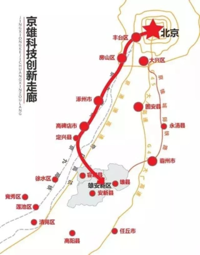 其中房山线就是通至河北涿州的轨道交通路线.