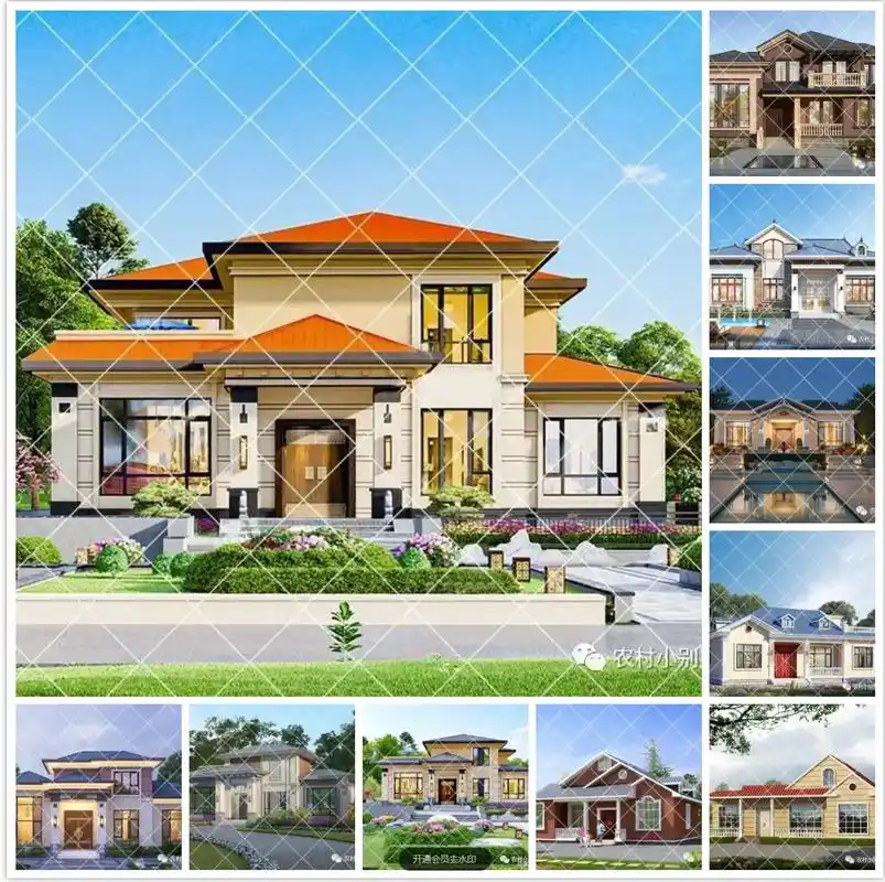 8套一层半别墅,经典实用造价低养老别墅.8套一层半别墅,经典 - 抖音