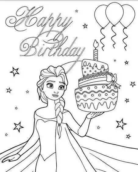 艾莎公主简笔画 艾莎公主简笔画涂色