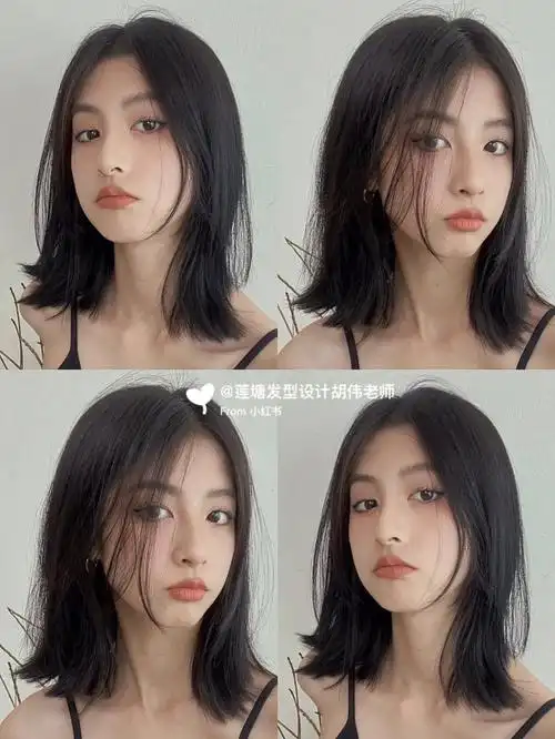 圆脸方脸长脸女生一定要去尝试的锁骨发60