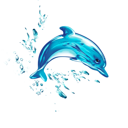 蓝色海豚图片大全_蓝色海豚图片素材【png免费下载】-90设计网
