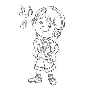 爱好音乐的孩子图片