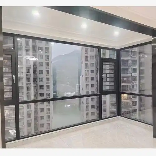 断桥铝合金平开窗纱一体别墅超大中空钢化玻璃落地铝合金窗