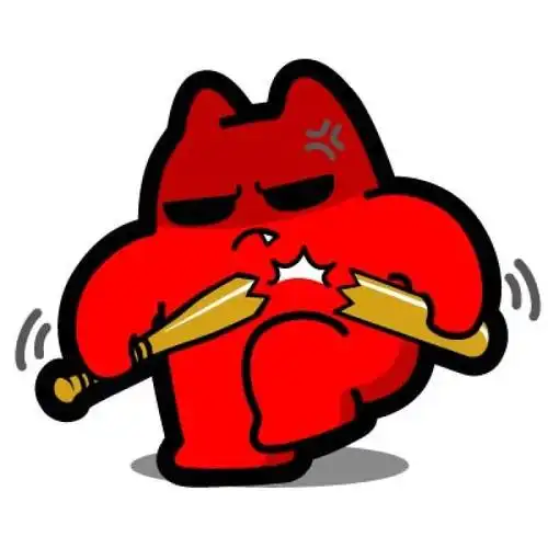 魔鬼猫表情-发火