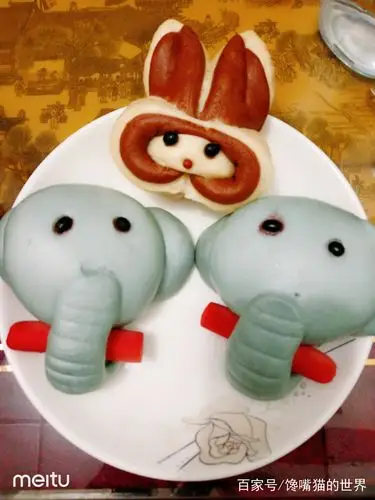 好看又好吃的卡通馒头——大象