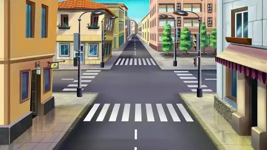 街道动画图片