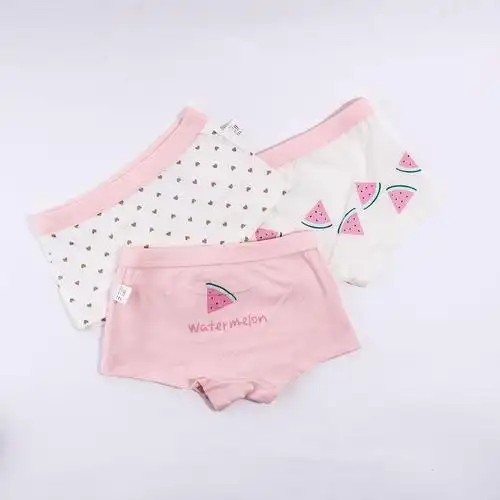 新款儿童内裤纯棉 女童内裤a类3条盒装 宝宝幼儿内裤学生底裤批发