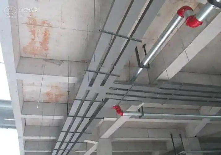 星河工业园桥架安装案例-济南汉杰电缆桥架有限公司