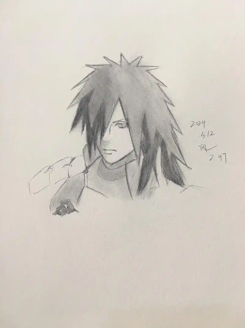 火影忍者#手绘 #临摹 #秽土解斑#宇智波斑 你见过我的全 - 抖音