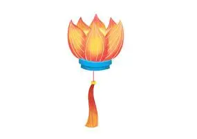 原创手绘插画元宵节花灯素材psd