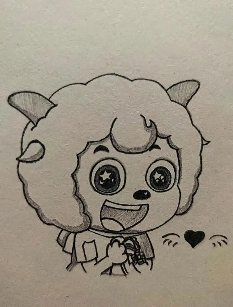 抖音图文来了 一期喜羊羊简笔画#简笔画 #绘画 #儿童学画 - 抖音