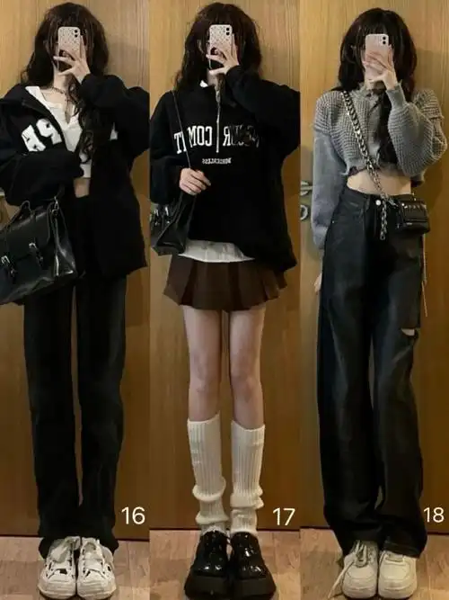 165cm甜酷辣妹女生穿搭合集