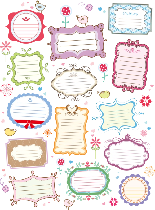 各种可爱的便签