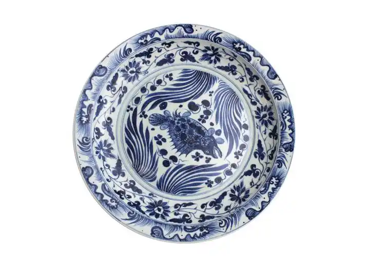 传世珍品元青花鱼藻纹大盘