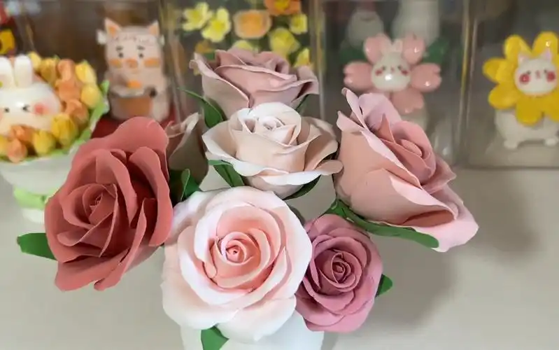 【超轻粘土】玫瑰花