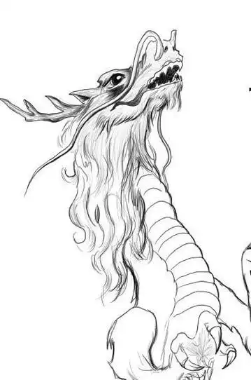 动漫人物简笔画男帅气青龙