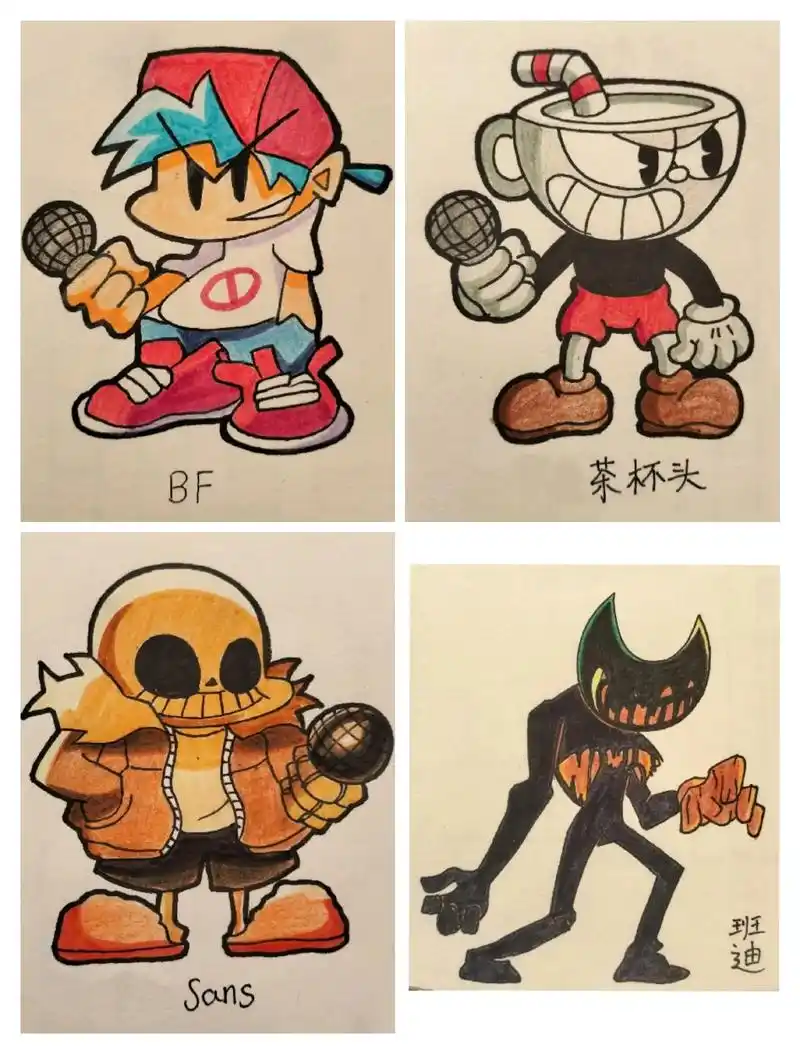 周五夜放克绘画.普通状态#周五夜放克 #画画 #漫画 #绘画 - 抖音