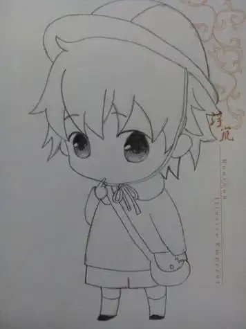 q版人物动漫人物萌少女简笔画q版无脸男简笔画形象教程 q版杨颖简笔画