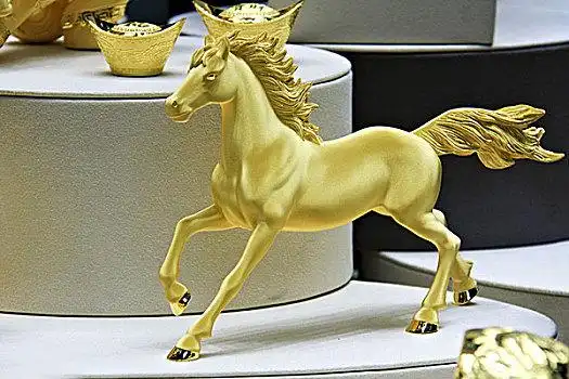 金色,马