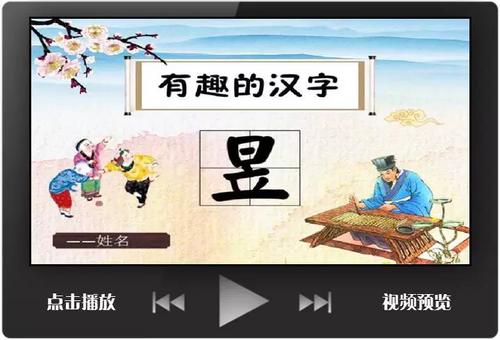 中小学中队活动课件定制有趣的汉字演变ppt模板昱课前演讲背景