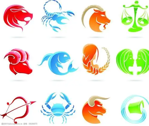 12星座卡通动画动物矢图片