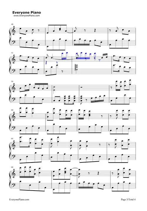 咱们屯里的人-乡村爱情2主题曲五线谱预览3