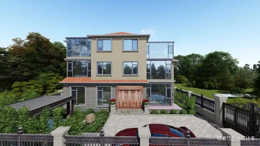 别墅外景&amp;门窗&amp;阳光房阳台其他阳台设计图片赏析