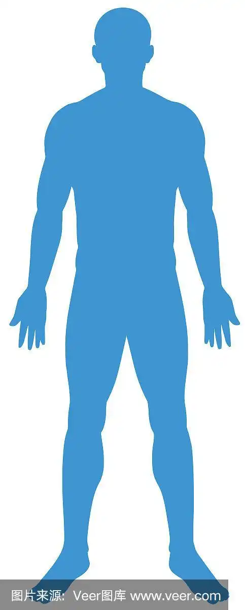 白色背景上的人形剪影