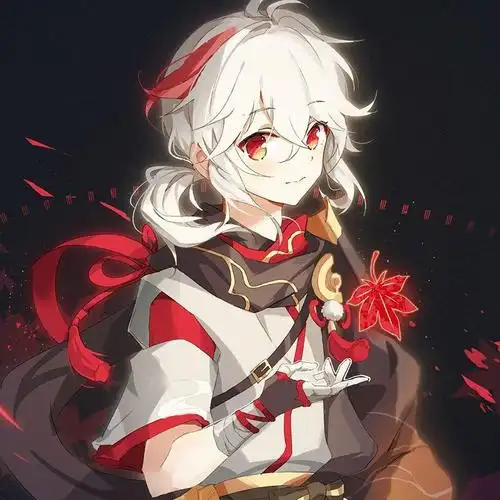 追属原神同人周边枫原万叶枫叶吊坠二次元动漫游戏男女学生配饰项链