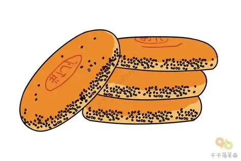 饼简笔画鸡蛋饼简笔画