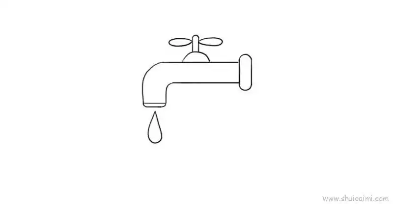水龙头儿童画怎么画 水龙头简笔画简单又好看