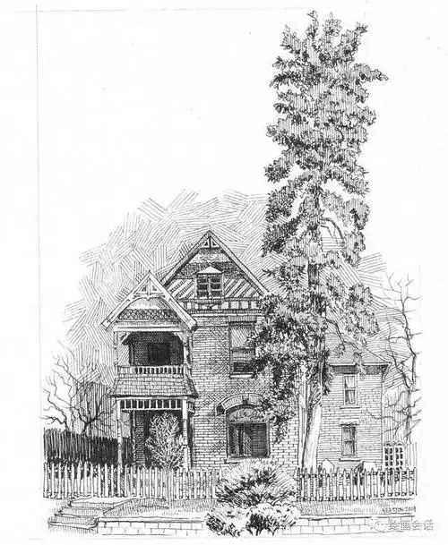 场景速写风景速写