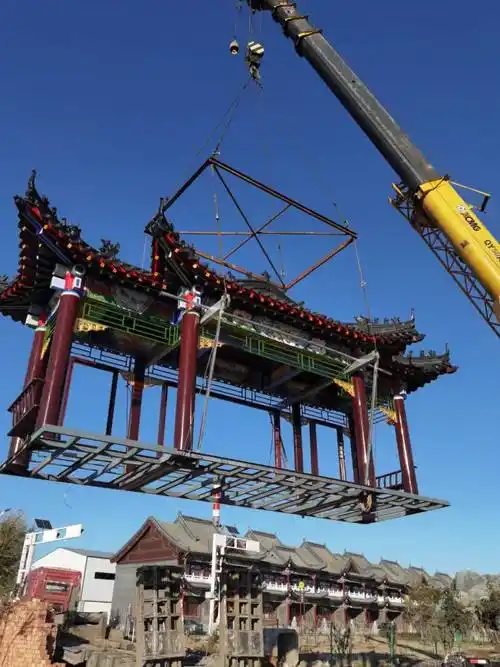 钢结构仿古建筑仿古钢结构工程设计仿古建筑钢结构施工金属古建斗拱铝