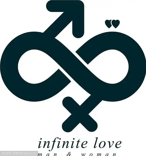 永恒夫妻概念标志符号创造