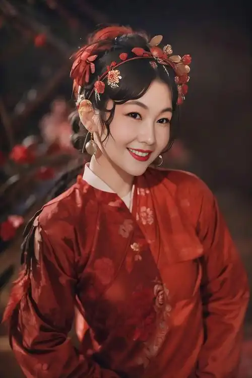 红衣古装 #回眸一笑百媚生 被陈丽君迷倒了,角色扮演一 - 抖音