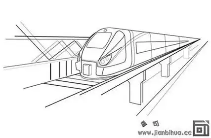 地铁简笔画图片大全