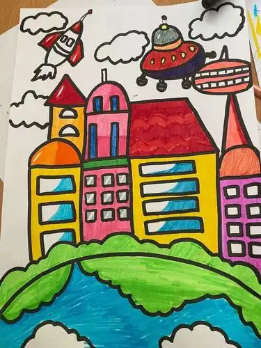 科幻主题画 未来城市