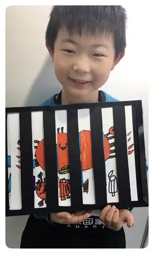 这是一幅会动的画,张耀宇小朋友成功的让一只变成了