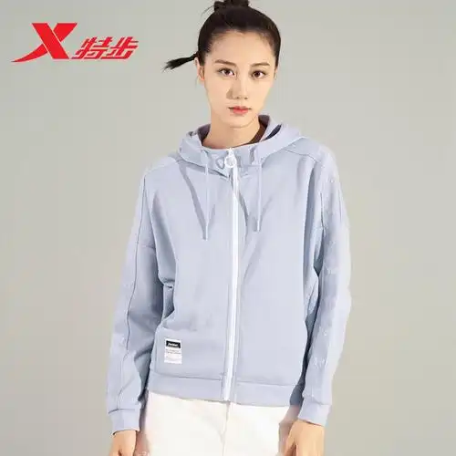 特步运动服套装2020秋季新款连帽休闲运动套装