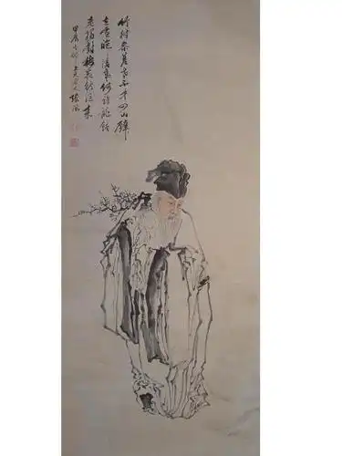张风人物画中堂