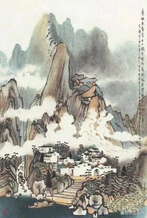 江南水乡方骏先生的当代山水画艺术赏析