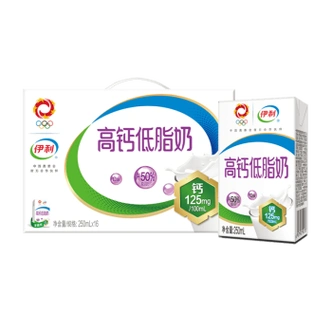 伊利脱脂牛奶24盒高钙低脂牛奶16盒