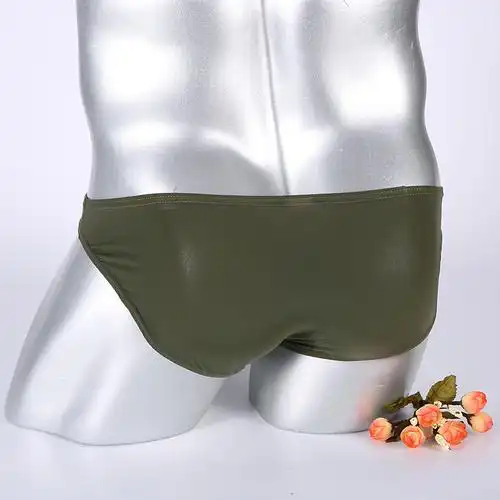 男士枪弹式分离内裤男阴囊托冰丝性感男内裤套 2条 黑色 l