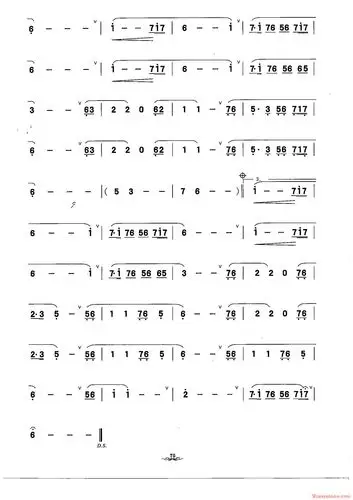 陶埙歌曲葬花吟简谱