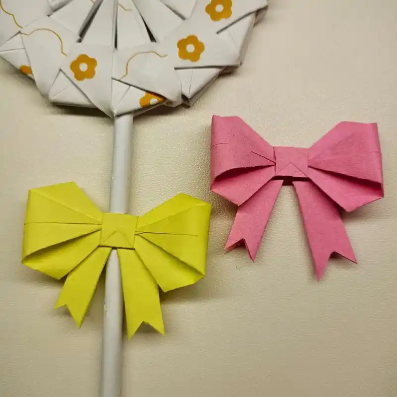 蝴蝶结教程 #手工 #折纸  - 抖音