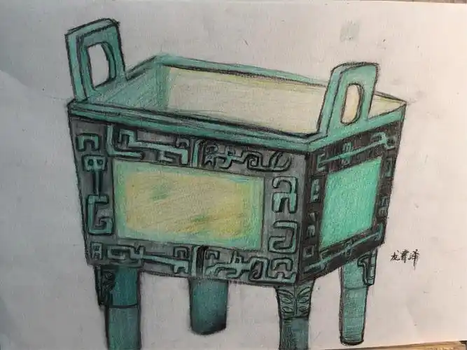 杨露老师周天上午画《山》和《鼎》学生课堂作品