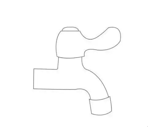 水龙头简笔画怎么画