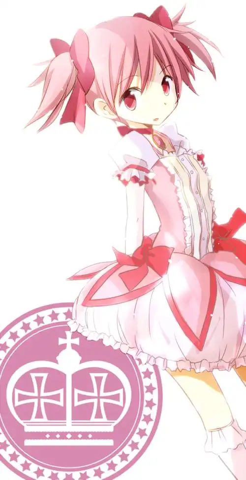 二次元 插画 少女 头像 原创 【まどかちゃん 魔法少女小圆 鹿目圆香