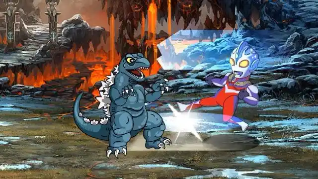 奥特曼格斗动画第46期:迪迦奥特曼完虐哥斯拉怪兽